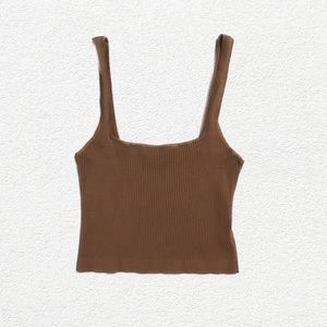 Brown tank top